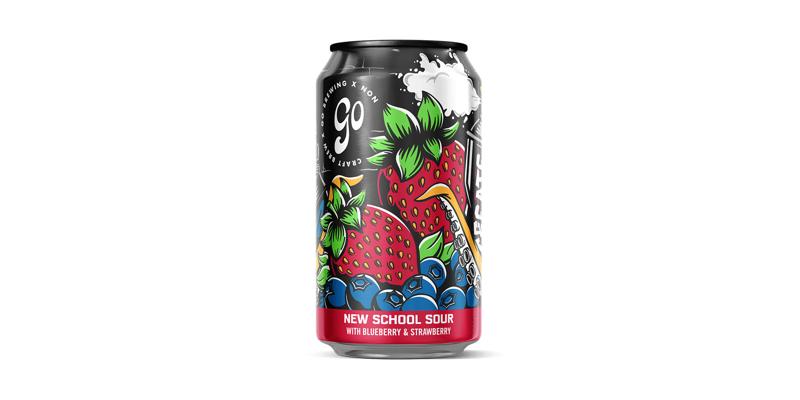 Go Brewing New School Sour Berry Non-Alcoholic Beer